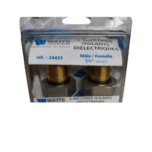 Raccord isolant mâle/femelle 3/4 Watts